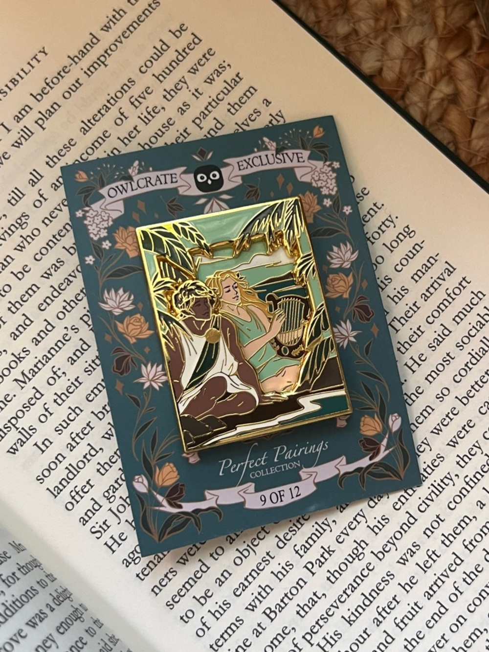 Owlcrate Exclusive "Perfect Pairings" The Song Of Achilles Enamel Pin